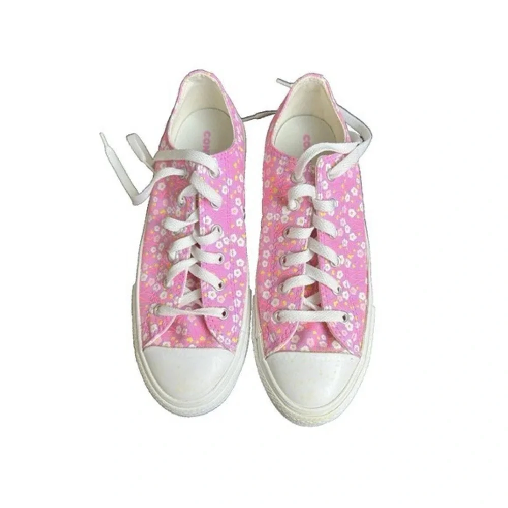 Converse CTAS‎ Ox Peony Pink Floral Sneakers Child Girls US 6 JS